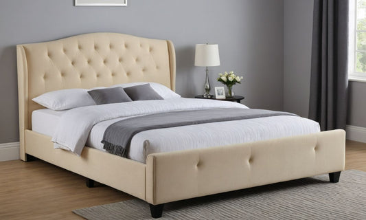 Cream Ottoman Bed