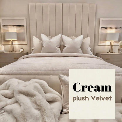 Cream Plush Velvet