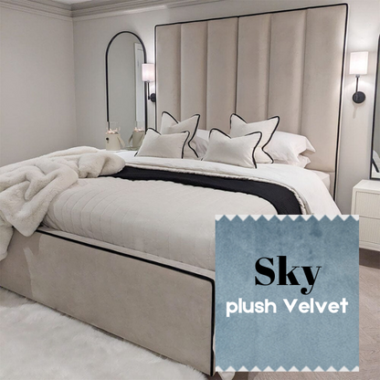 Sky Plush Velvet Bed