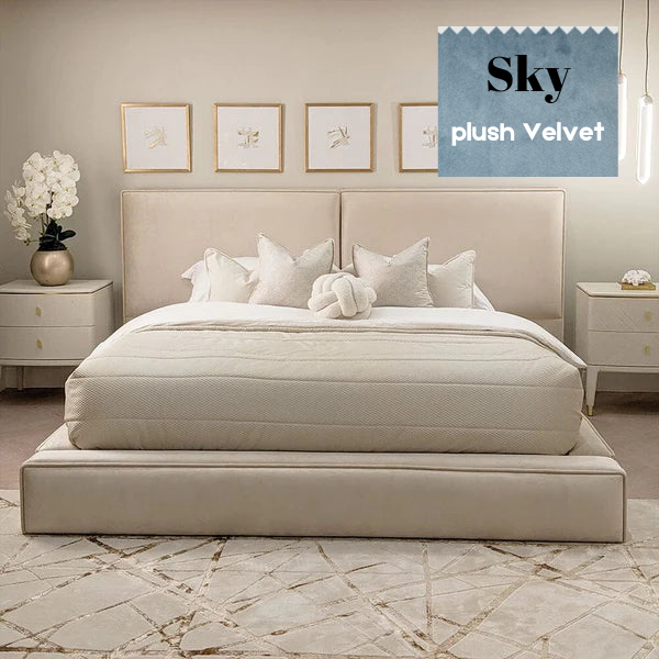 Sky Plush Velvet Bed