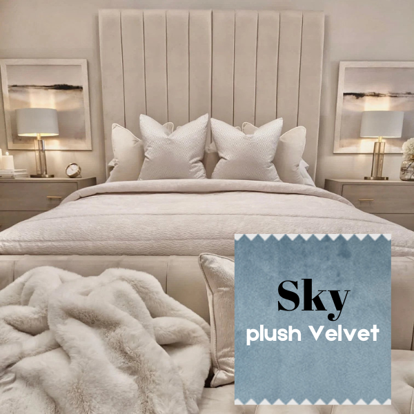 Sky Plush Velvet Bed