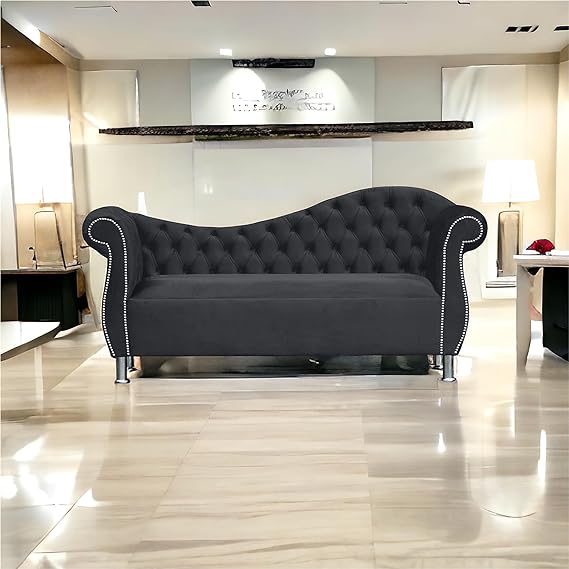 black lounge chaise