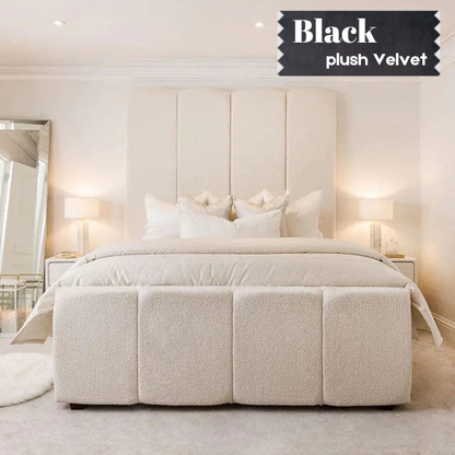 Black Luxury Panelled Bed