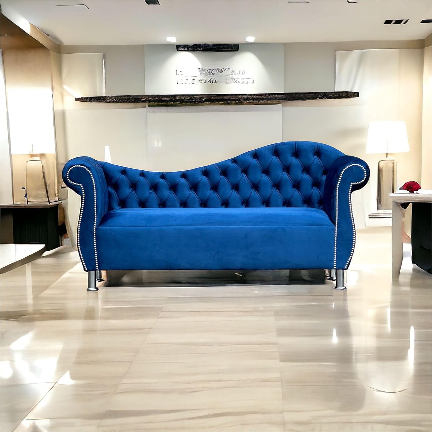 Blue Chaise Lounge