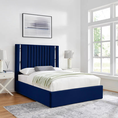 Luxury Blue Bed Frame