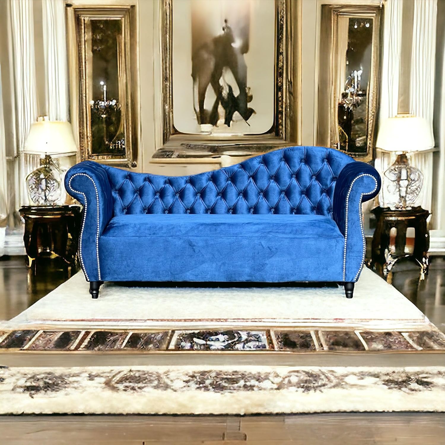 Blue Chaise Lounge