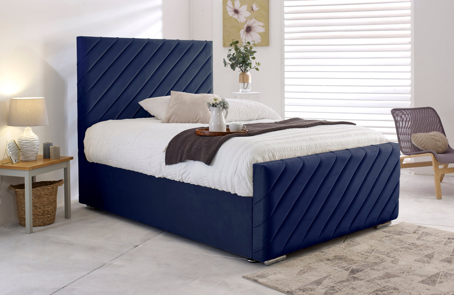 Blue Bed Frame