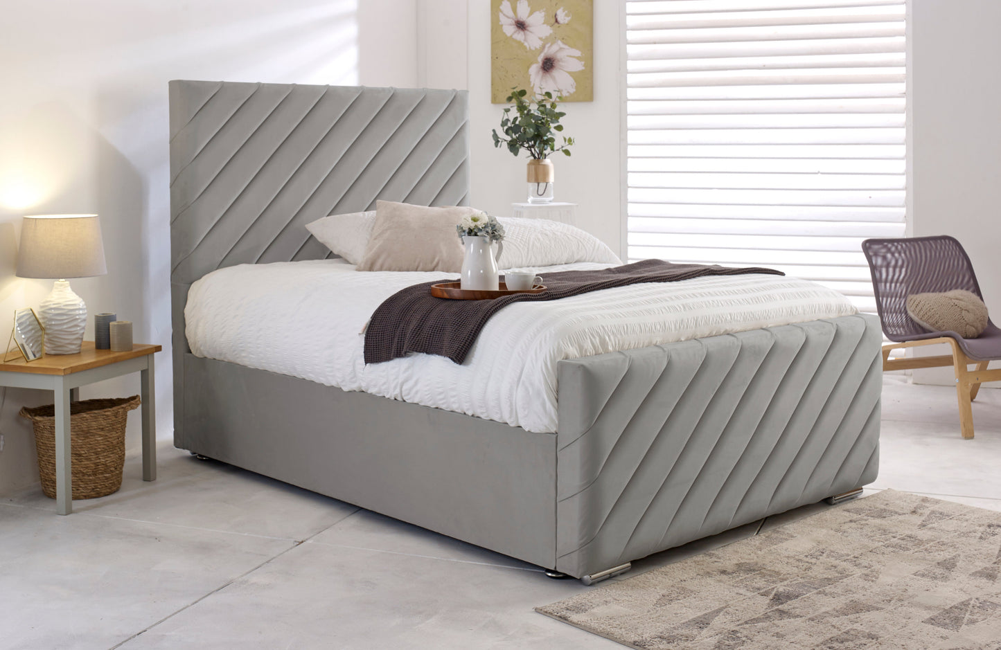 Silver Bed Frame