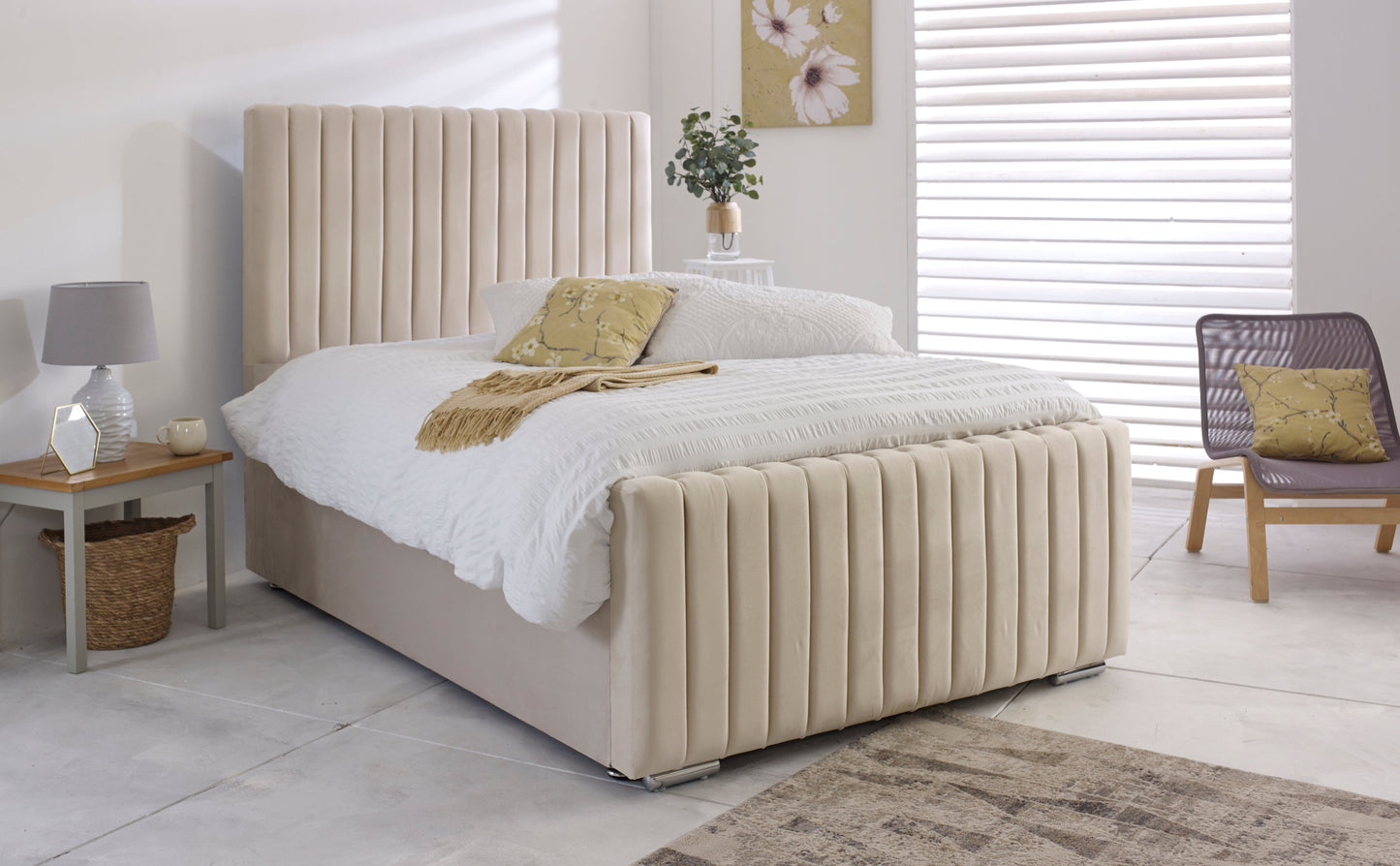 Cream Bed Frame