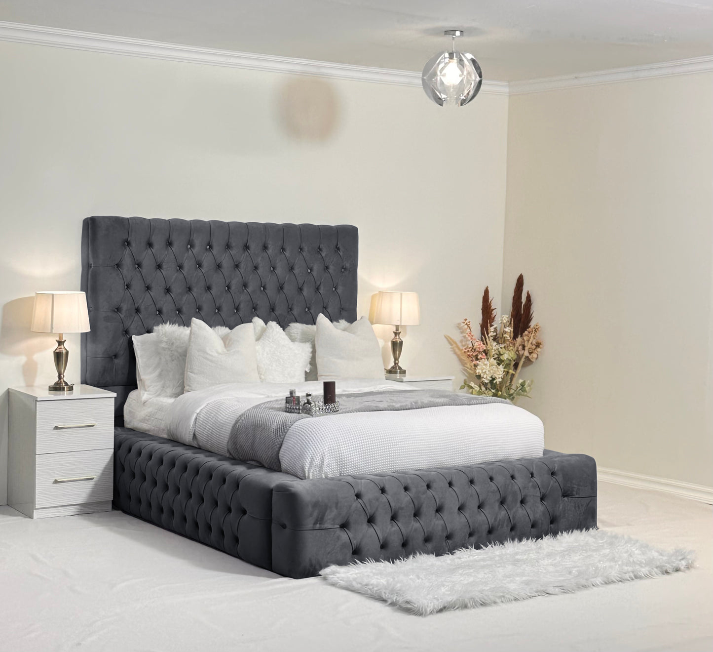 Luxury Emperor Ambassador Bed Frame & Headboard Single Bed