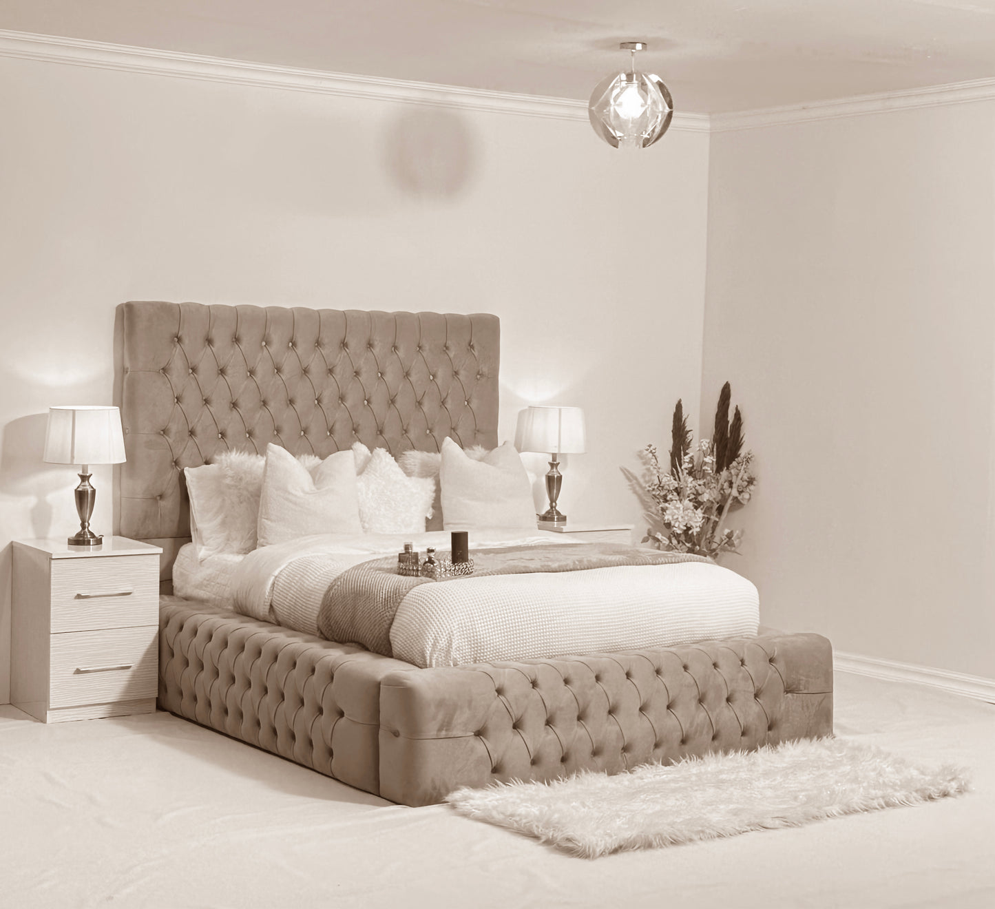 Luxury Emperor Ambassador Bed Frame & Headboard Super King Bed