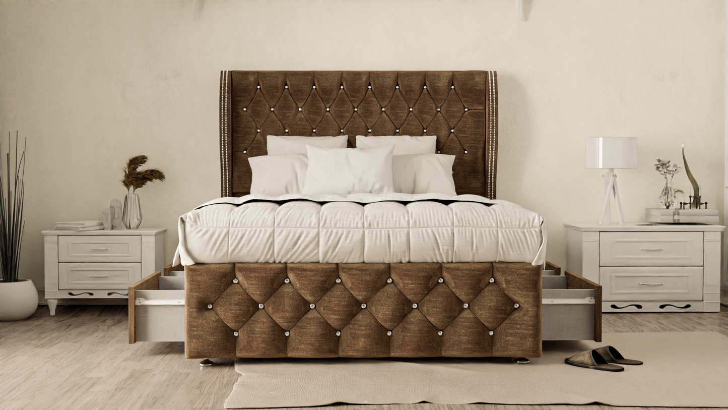 Monaco Wingback Divan Bed