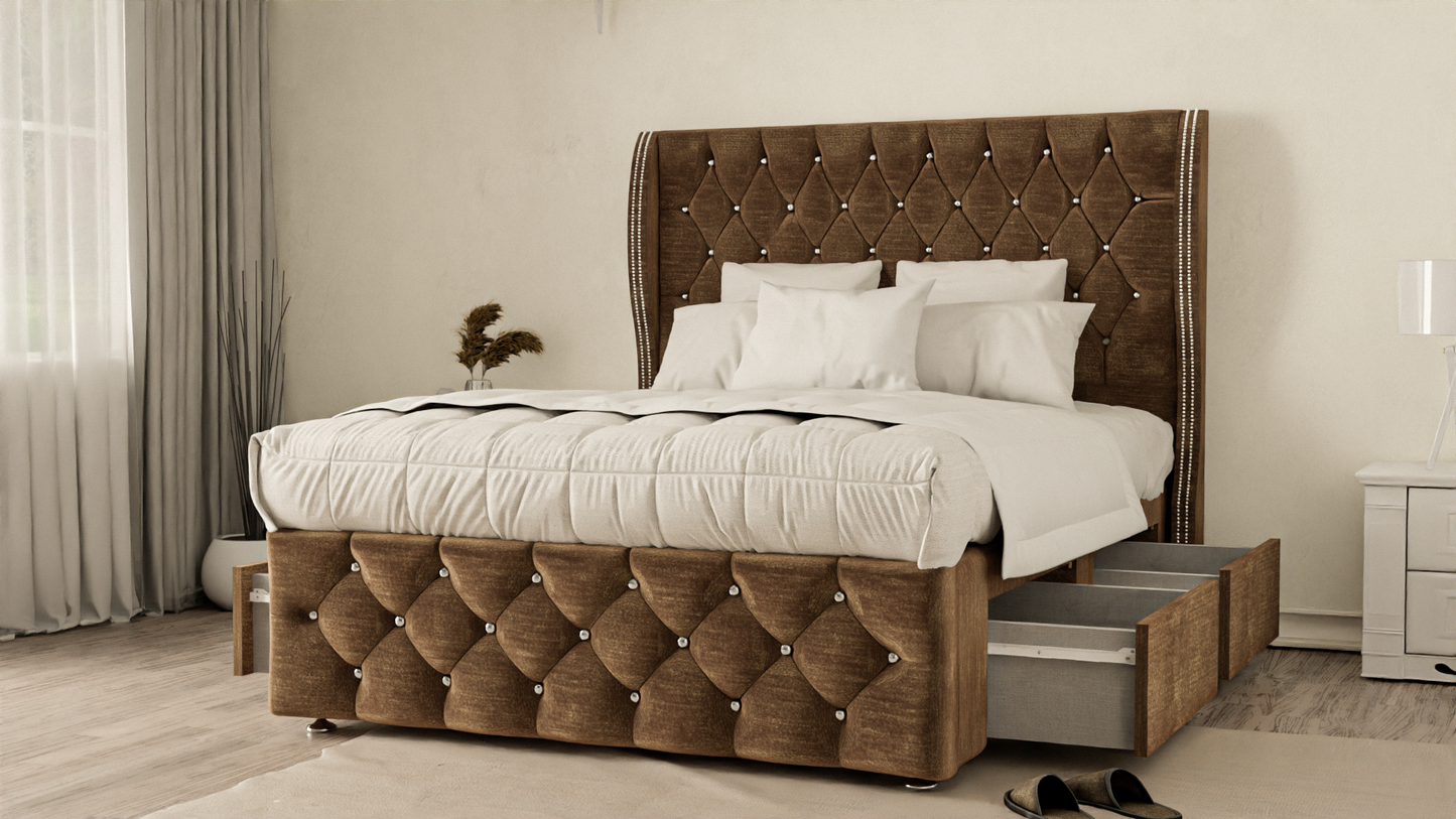 Monaco Wingback Divan Bed