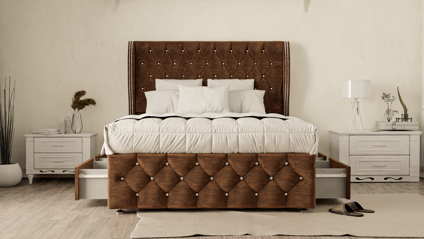 Monaco Wingback Divan Bed