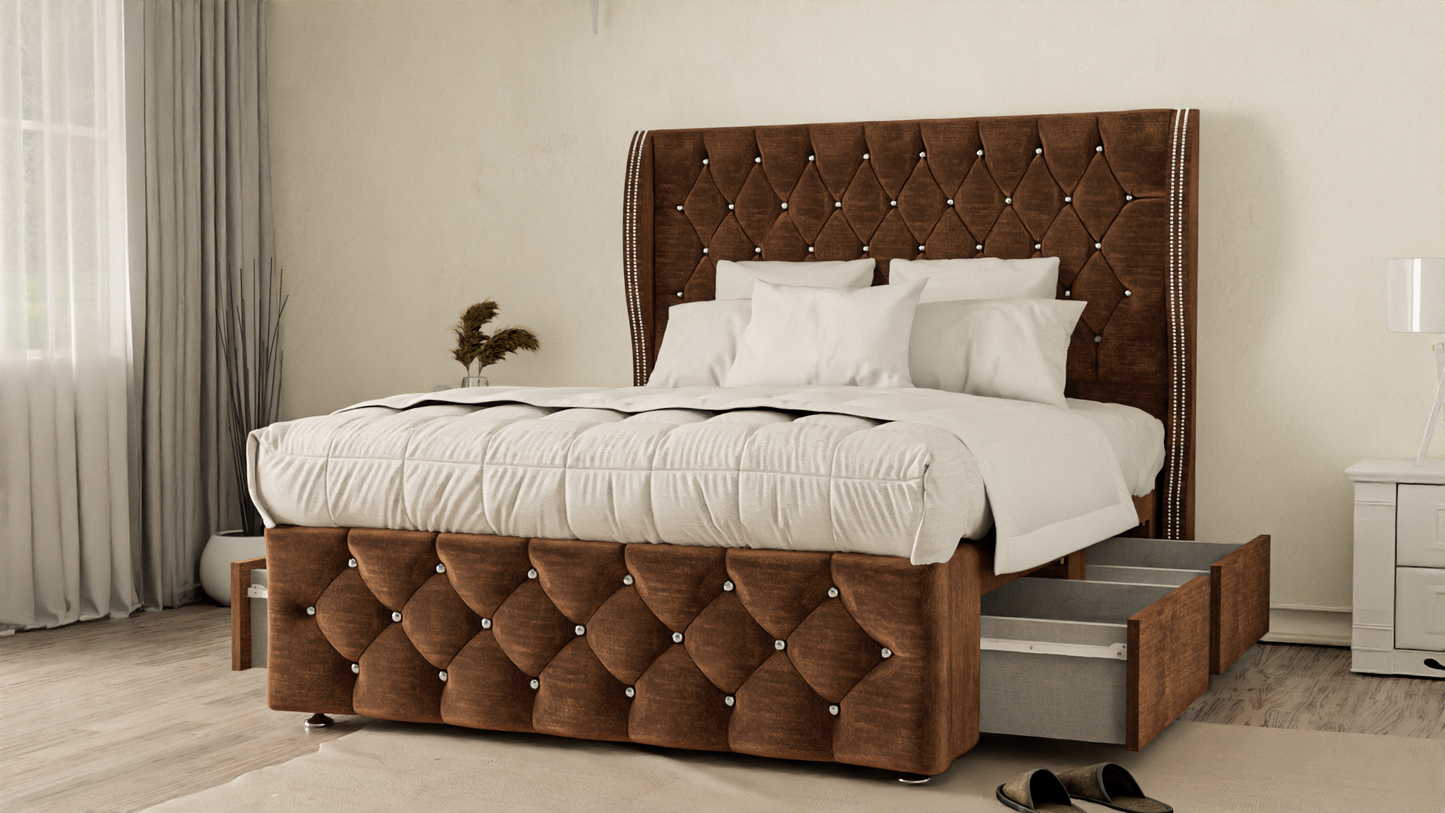 Monaco Wingback Divan Bed