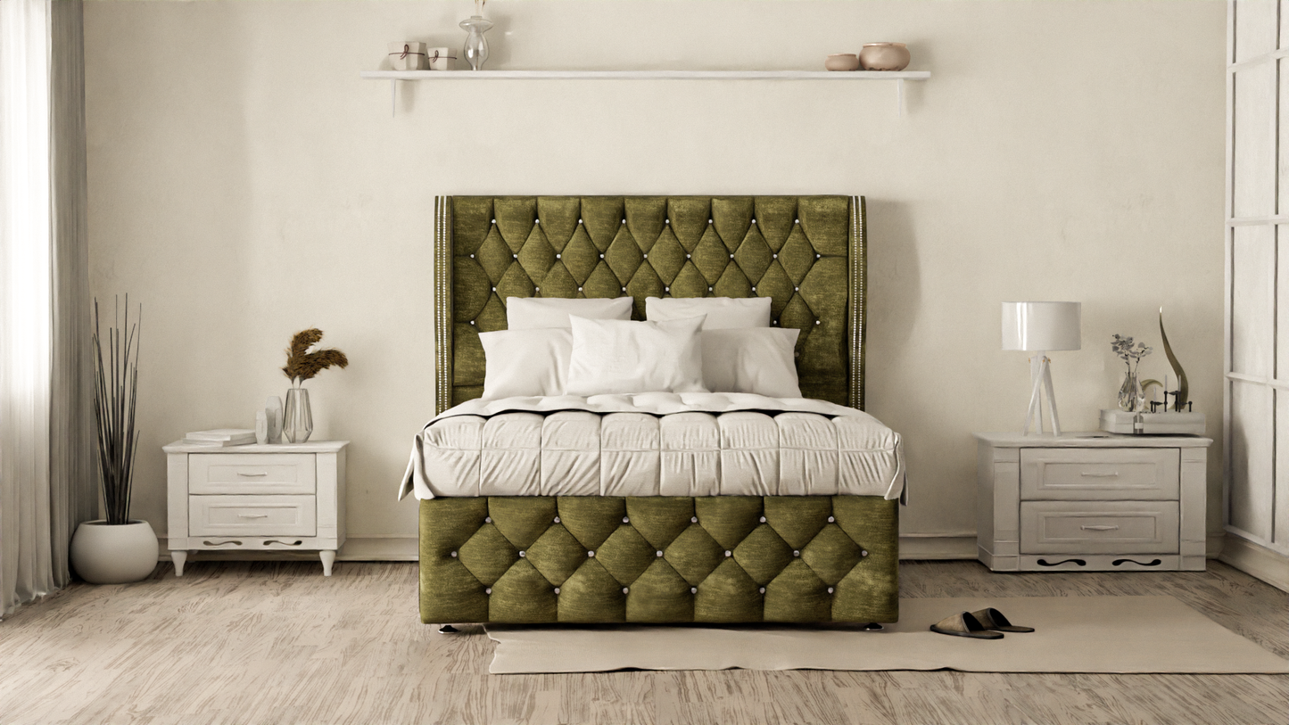 Monaco Wingback Divan Bed
