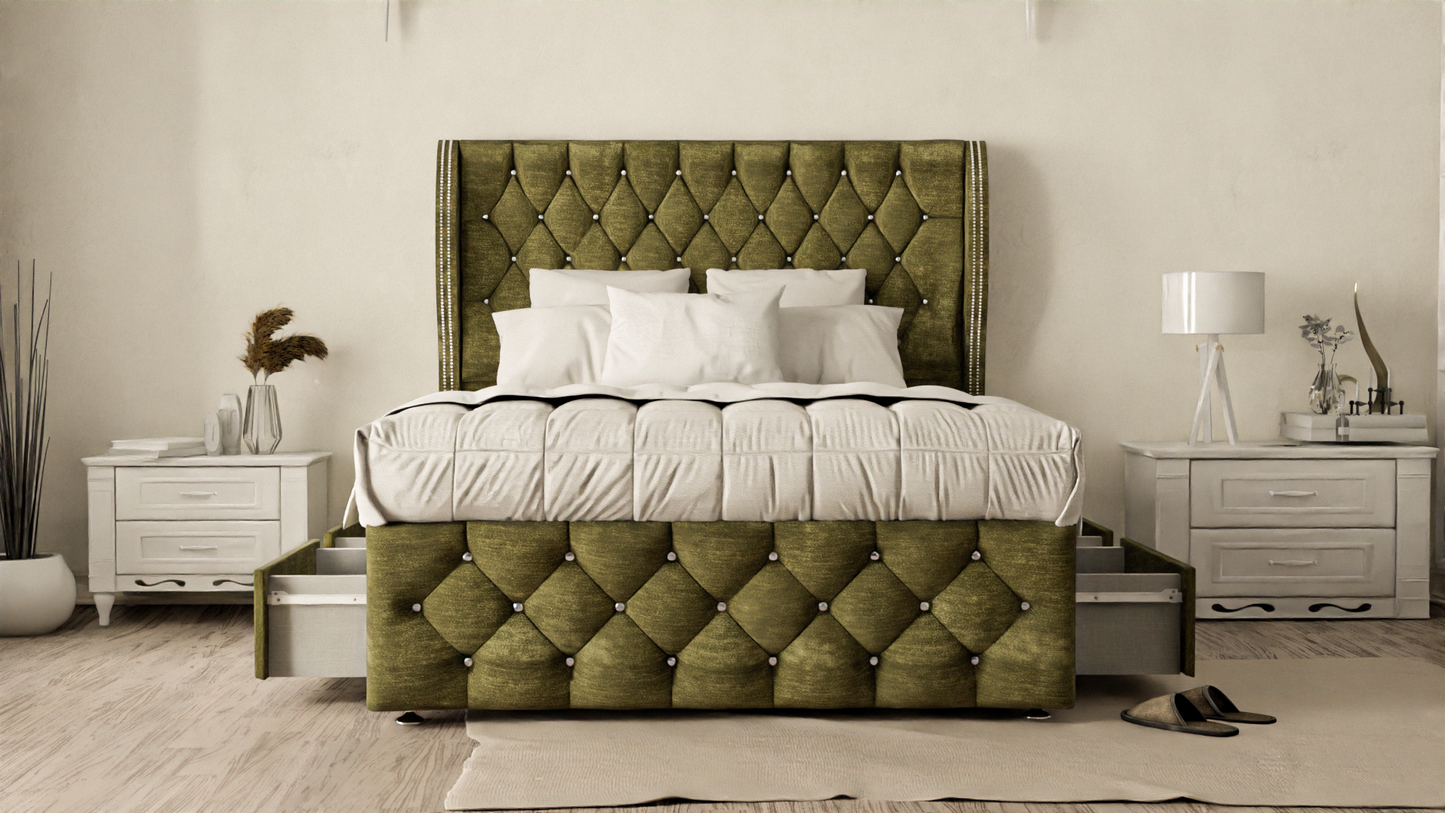 Monaco Wingback Divan Bed