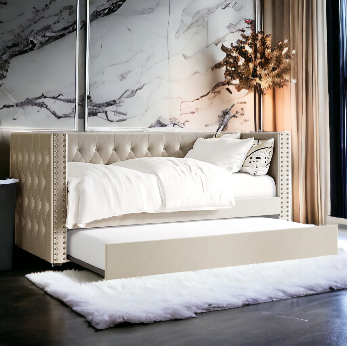 Beige day Bed Single