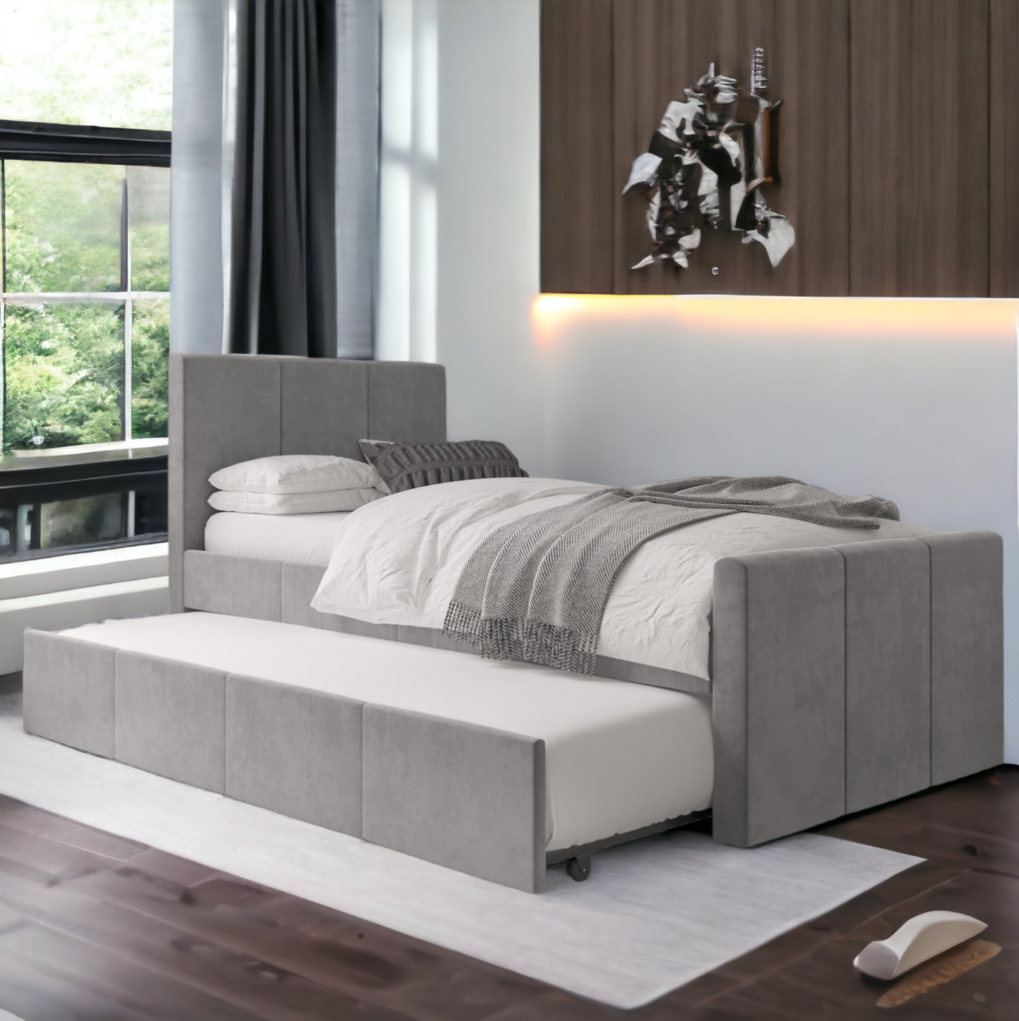 Single Guest Bed with Trundle